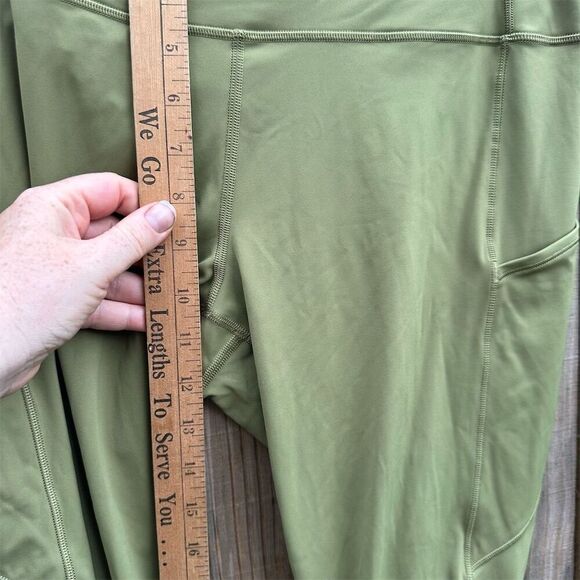 Lululemon Women's High-Rise Leggings Green Size 14 with Pockets - Picture 7 of 8